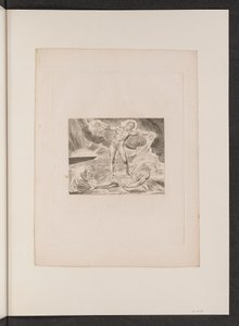 Satan Smiting Job s vaří od William Blake
