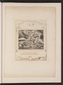 Satan Smiting Job s vaří od William Blake
