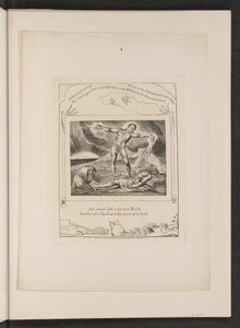 Satan Smiting Job s vaří od William Blake
