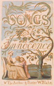 Songs of Innocence, Plate 2, Title Page (Bentley 3) od William Blake