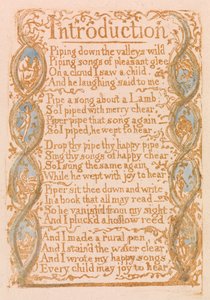 Songs of Innocence, Plate 3, Introduction (Bentley 4) od William Blake