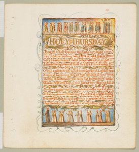 Písně nevinnosti a zkušenosti: Zelený čtvrtek, ca. 1815. od William Blake