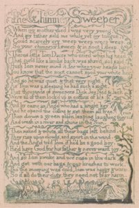 Songs of Innocence and of Experience, deska 10, "Kominík" (Bentley 12) od William Blake