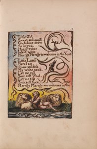 Písně nevinnosti a zkušeností, talíř 12, jaro (Bentley 23) od William Blake