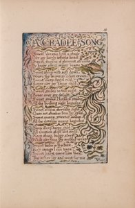 Písně nevinnosti a zkušeností, deska 16, píseň kolébky (Bentley 16) od William Blake