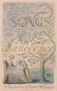 Songs of Innocence and of Experience, Plate 2, Innocence Title Page (Bentley 3) od William Blake