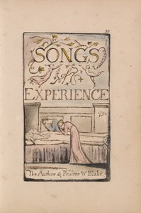 Songs of Innocence and of Experience, Plate 30, Experience Title Page (Bentley 29) od William Blake