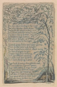 Songs of Innocence and of Experience, Plate 30, Night (Bentley 20) od William Blake