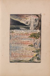 Písně nevinnosti a zkušeností, talíř 38, Velký čtvrtek (Bentley 33) od William Blake