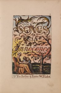 Songs of Innocence and of Experience, Plate 3, Innocence Title Page (Bentley 3) od William Blake