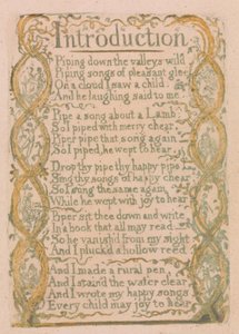 Songs of Innocence and of Experience, Plate 3, Introduction (Bentley 4) od William Blake