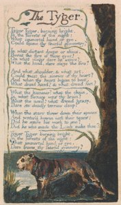 Songs of Innocence and of Experience, Plate 42, The Tyger (Bentley 42) od William Blake