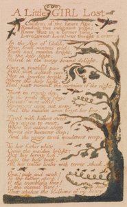 Songs of Innocence and of Experience, Plate 44, "A Little Girl Lost" (Bentley 51) od William Blake