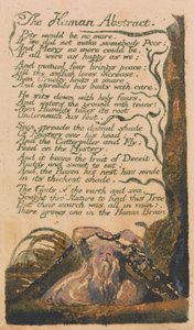 Písně nevinnosti a zkušeností, deska 46, The Human Abstract (Bentley 47) od William Blake
