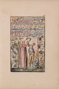 Písně nevinnosti a zkušeností, deska 49, píseň ošetřovatelů (Bentley 38) od William Blake