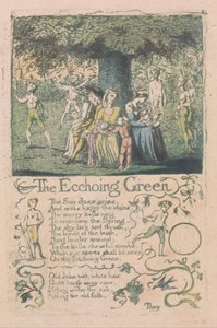 Songs of Innocence and of Experience, Plate 8, The Ecchoing Green (Bentley 6) od William Blake