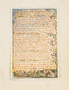 Písně nevinnosti a zkušenosti: Kominík, ca. 1825. od William Blake
