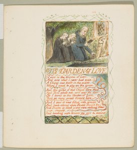 Songs of Innocence and of Experience: The Garden of Love, ca. 1825. od William Blake