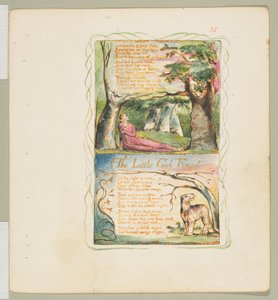 Songs of Innocence and of Experience: The Little Girl Lost The Little Girl Found, ca. 1825. od William Blake