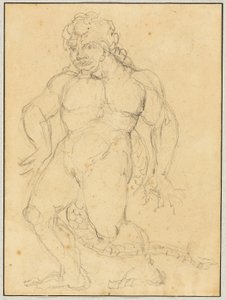 Studie postavy Agnella Brunelleschiho od William Blake