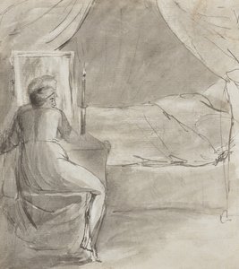 Postel smrti (recto) od William Blake