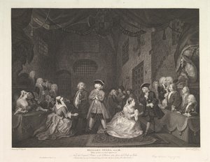Žebrácká opera, dějství III, 1. července 1790. od William Blake