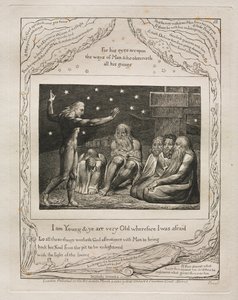 Kniha Job: Pl. 12, Já jsem mladý a vy jste velmi staří, proto jsem se bál od William Blake