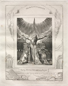 Kniha Job: Pl. 18 A můj služebník Job se bude za tebe modlit od William Blake