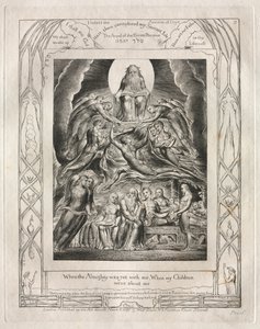 Kniha Job: Pl. 2, Když Všemohoucí byl ještě se mnou, Když mé Děti / byly o mně od William Blake