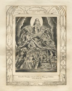 Kniha Job: Pl. 2, Když Všemohoucí byl ještě se mnou, Když mé Děti / byly o mně od William Blake