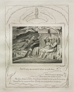 Kniha Job: Pl. 4, A já jsem utekl jen sám, abych ti to řekl od William Blake