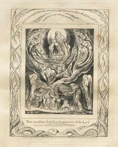 Kniha Job: Pl. 5,Tehdy Satan vyšel z přítomnosti Hospodinovy od William Blake