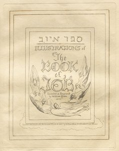 Kniha práce: titulní strana od William Blake