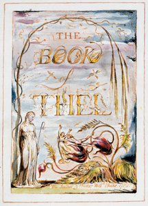 Kniha Thel (frontispis) od William Blake