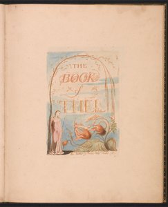 Kniha Thel, deska 2, titulní stránka od William Blake