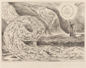 Kruh chtivých: Paolo a Francesca od William Blake