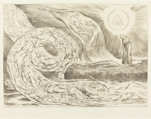 Kruh chtivých: Paolo a Francesca od William Blake