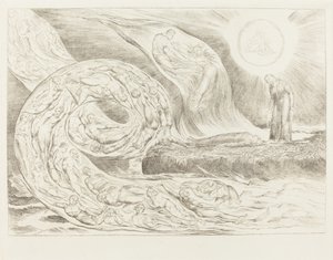Kruh chtivých: Paolo a Francesca, 1827. od William Blake