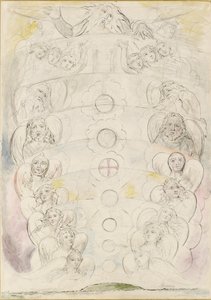 Božstvo, z něhož pochází Devět koulí, 1825-1827 od William Blake