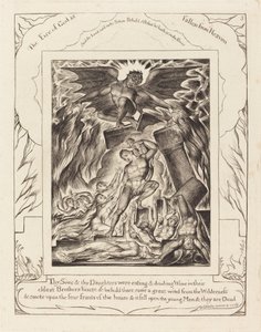 Zkáza Jobových synů od William Blake