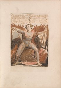 První kniha Urizena, talíř 17, 8. Krev světa se třásla ... (Bentley 18) od William Blake