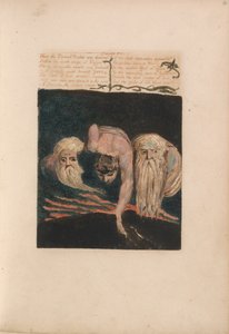 První kniha Urizena, talíř 20, Věčný prorok byl tedy rozdělen ... (Bentley 15) od William Blake