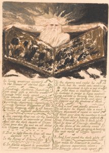 První kniha Urizenova, deska 6, "V živých stvořeních se objevily..." (Bentley 5) od William Blake