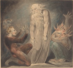 Duch Samuela zjevující se Saulovi od William Blake