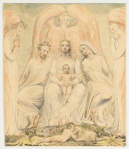 Svatá rodina (také známá jako Kristus v klínu pravdy) od William Blake