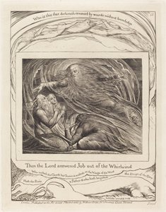 Pán odpovídá Jobovi z Vichru od William Blake