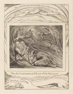 Pán odpovídá Jobovi z Vichru od William Blake