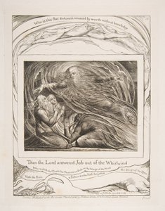 The Lord Answering Job out from the Whirwind, from Illustrations of the Book of Job, 1825-26. od William Blake