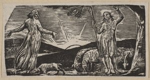 Thenot Remonstrates With Colinet, z Thorntons Pastorals of Virgil, 1821. od William Blake