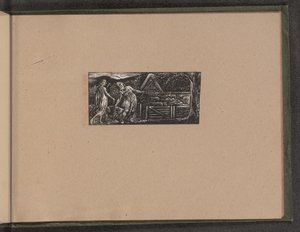 Thenot a Colinet vedou svá stáda spolu, 1821. od William Blake